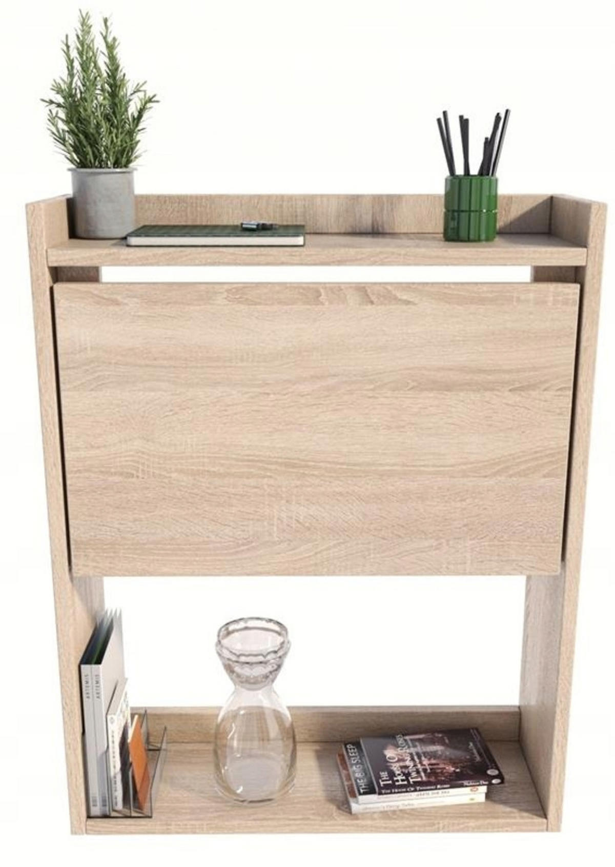 SCHREIBTISCH Klappbarer Wandregal Sonoma Eiche 70/20/85 cm - Sonoma Eiche, Holzwerkstoff (20/70/85cm) - Matkam Möbel