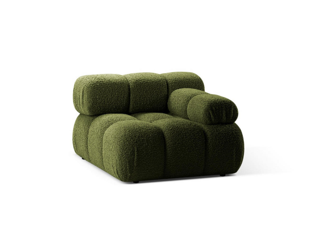 MODUL rechts Bellis aus Boucle grün - Grün, Textil (94/70/94cm) - Micadoni