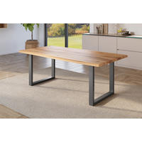 ESSTISCH JULIUS U - Wildeiche/Eichefarben, Holz (100/220/77cm) - SAM