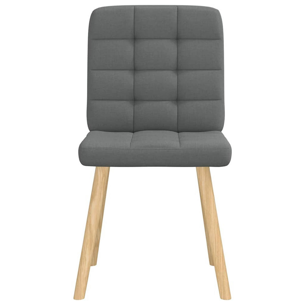 ESSZIMMERSTÜHLE 4 Stk. Dunkelgrau Stoff 45*54*86cm - Dunkelgrau, Metall (45/86/54cm) - ZMH