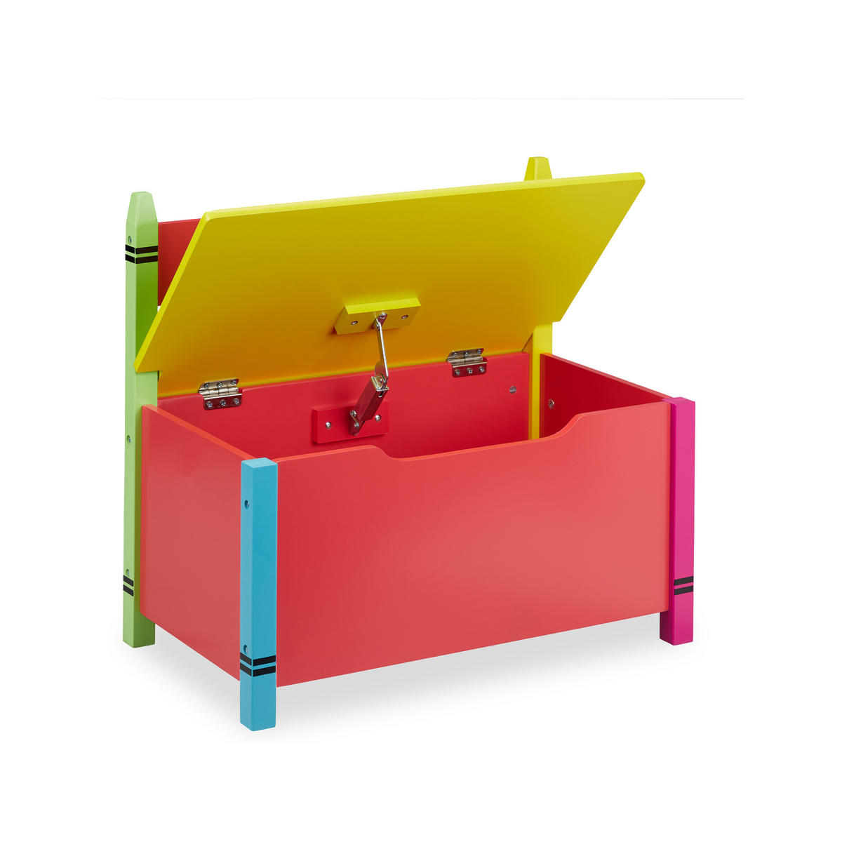KINDERSITZBANK - Multicolor, Holzwerkstoff (60/54.5/35cm) - Relaxdays