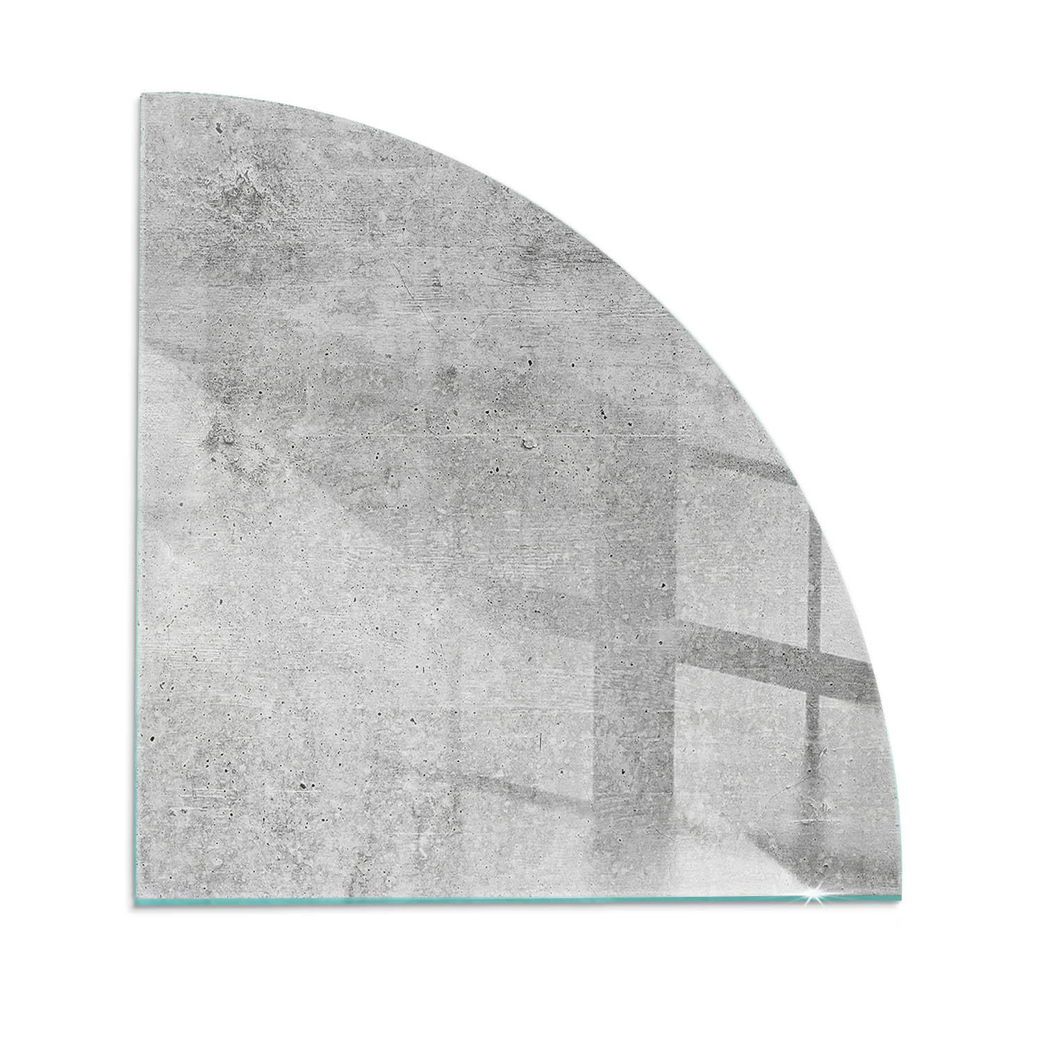 ArtPrintCave Glasplatte Grau 100x100x0.4 cm