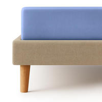 JERSEY-SPANNBETTLAKEN 180x200 - 200x200 cm, Bettlaken aus 100% Baumwolle mit Rundum-Gummizug, Spannbetttuch Blau - Blau, Textil (200/200cm) - Carpe Sonno