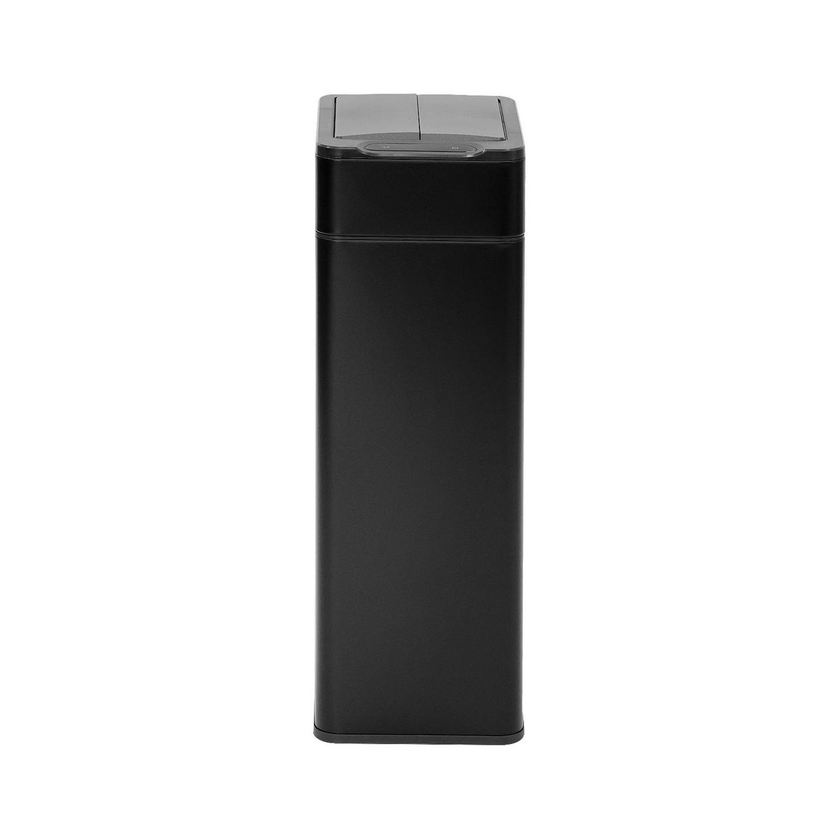 SENSORMÜLLEIMER SE40L Schwarz - Schwarz, Metall (23/65/31cm) - SVITA