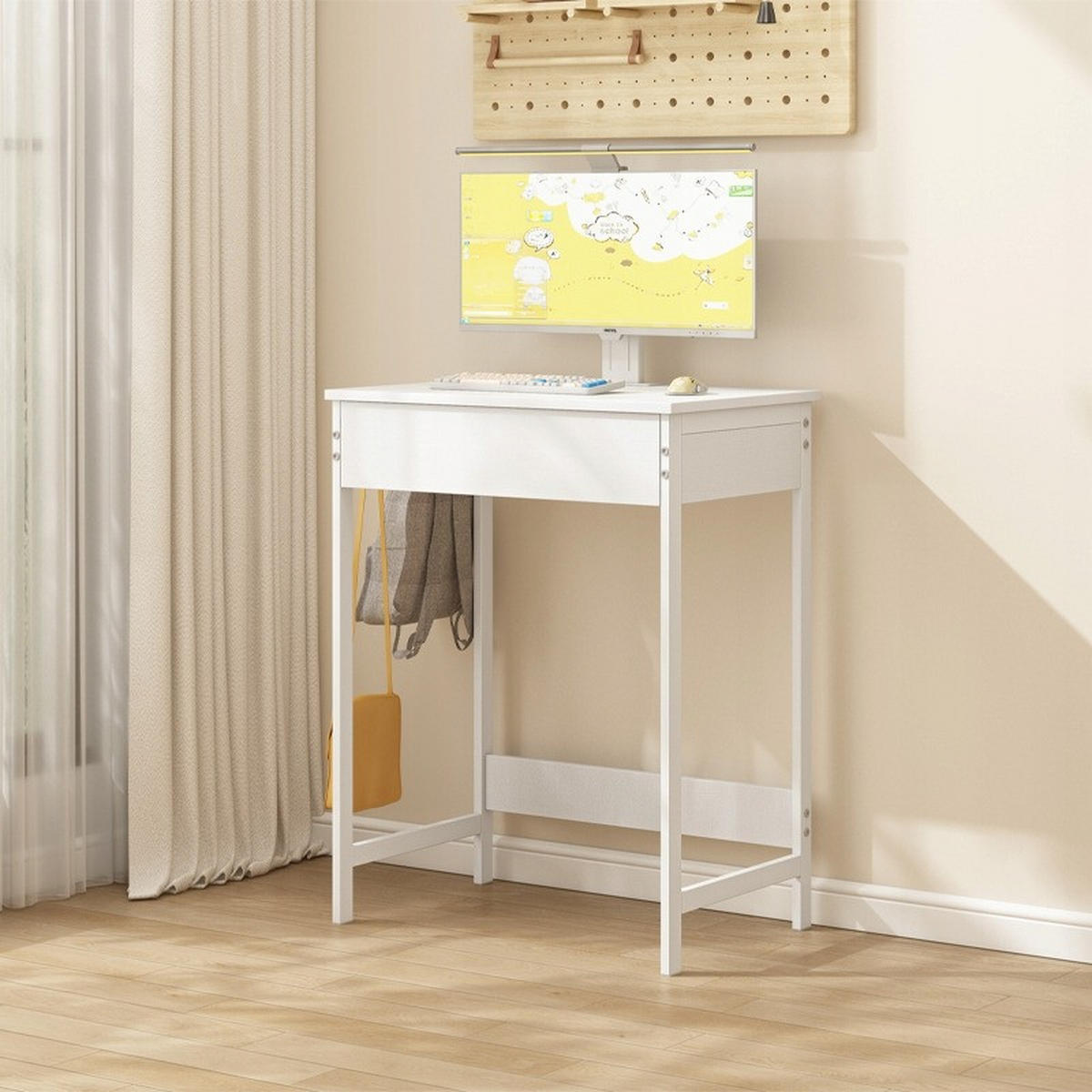 SCHREIBTISCH, weiß 60/40/70 cm - Weiß, Holzwerkstoff (40/60/70cm)