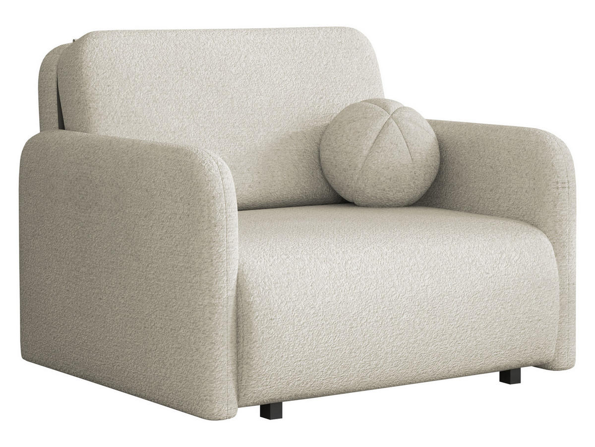 SCHLAFSOFA Viva Sun I - Beige/Schwarz, Holz/Textil (100/85/103cm) - MIRJAN24