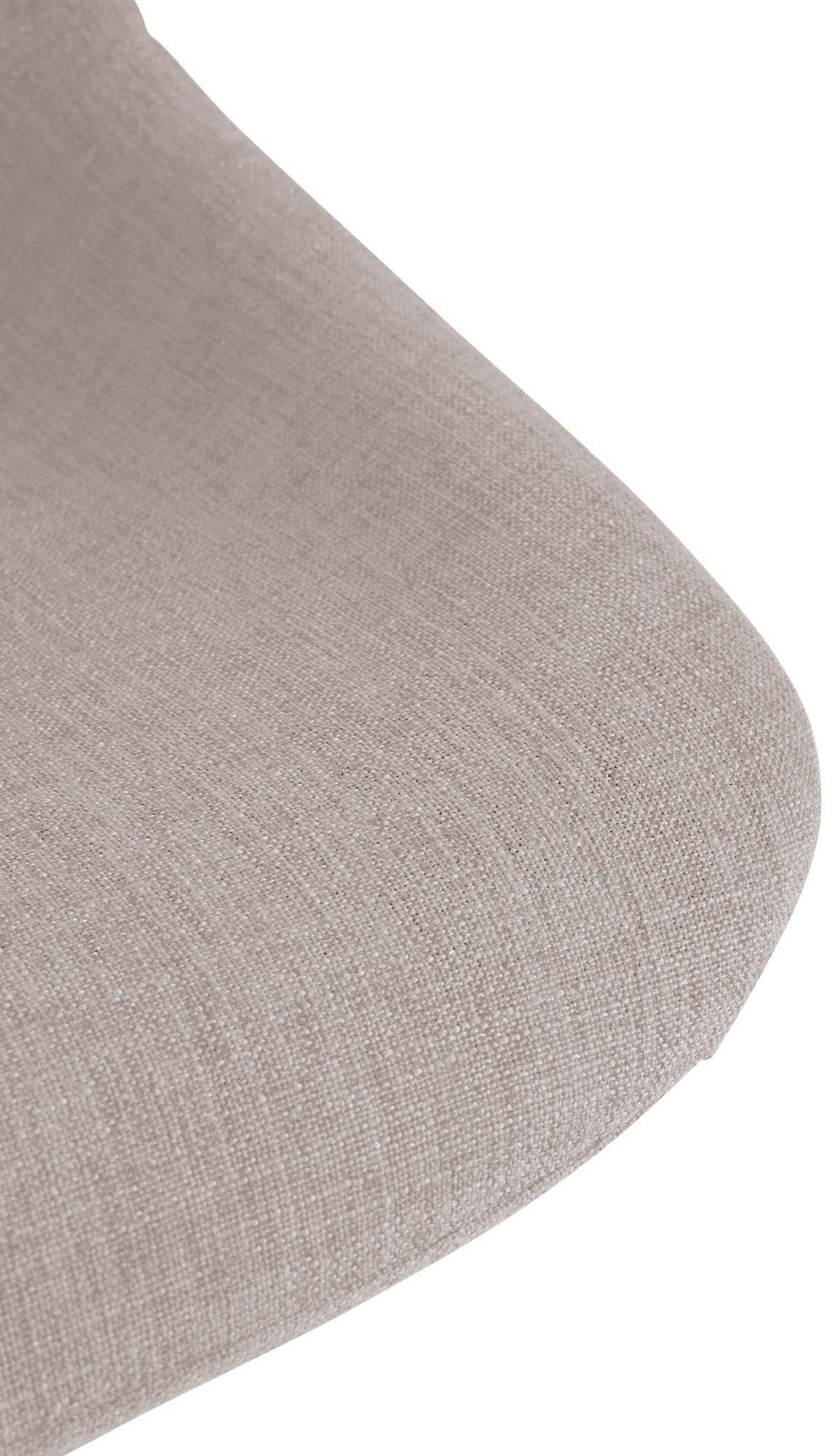 BARHOCKER Stoff taupe - Taupe/Schwarz, Textil/Metall (43/79/49cm) - CLP
