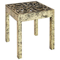 BEISTELLTISCH gold/schwarz quadratisch 40/40 cm Palasi - Goldfarben/Schwarz, Holz (40/40/40cm) - Beliani