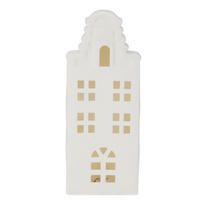 HAUSLAMPE LED Weiß 24 cm - Weiß, Keramik (5/23.5/9.4cm) - Home Styling Collection