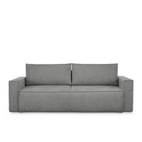 3-SITZER-SOFA NAPI II mit Schlaffunktion, grau - Grau, Textil (228/89/101cm) - KONSIMO®