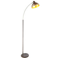 LED STEHLEUCHTE ANITA Rost Braun - Braun, Metall (51/25/155cm) - Globo Lighting