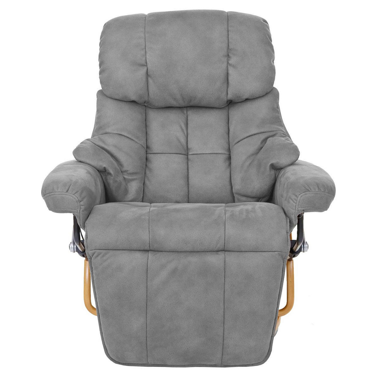 RELAXSESSEL 2 Hellgrau - Hellgrau, Textil (90/105/82cm) - MCA
