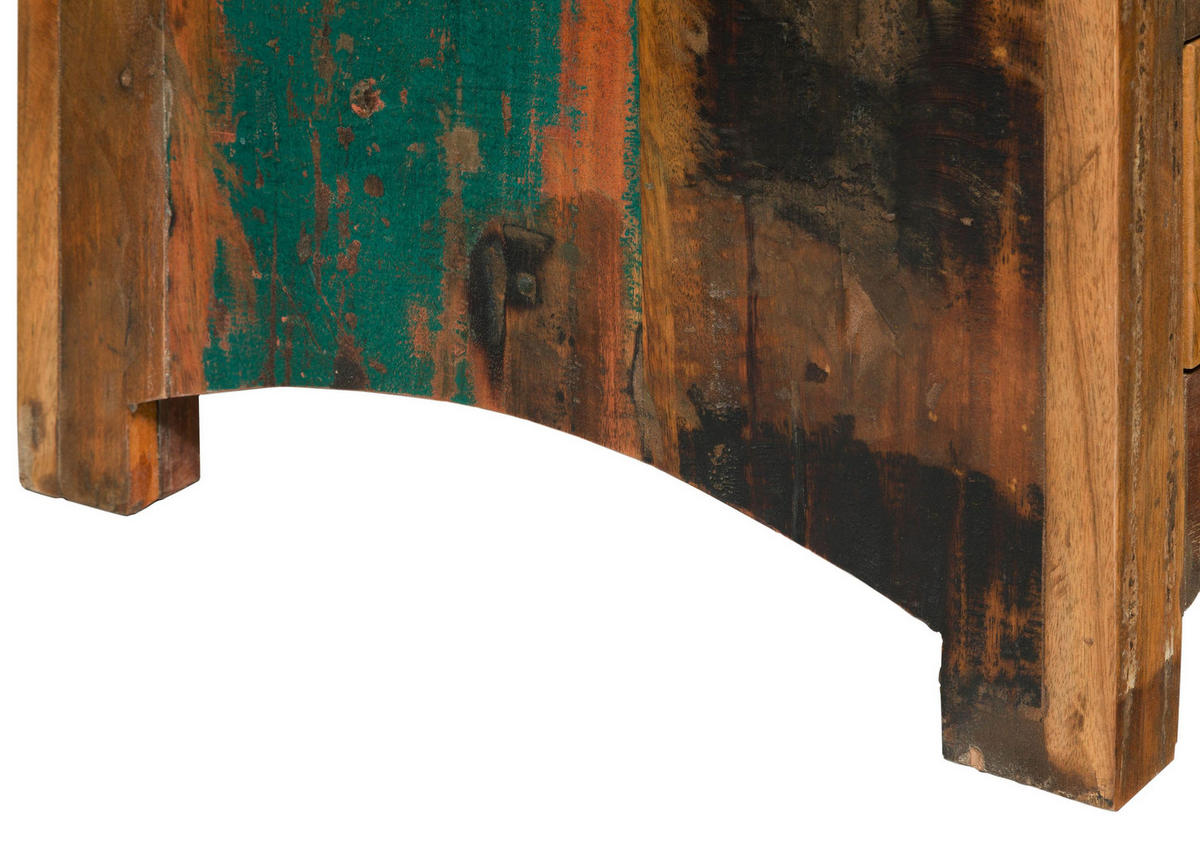 TV-BOARD Altholz 150x50x50 mehrfarbig lackiert NATURE OF SPIRIT #135 - Multicolor, Holz (50/50/150cm) - Massivmoebel24