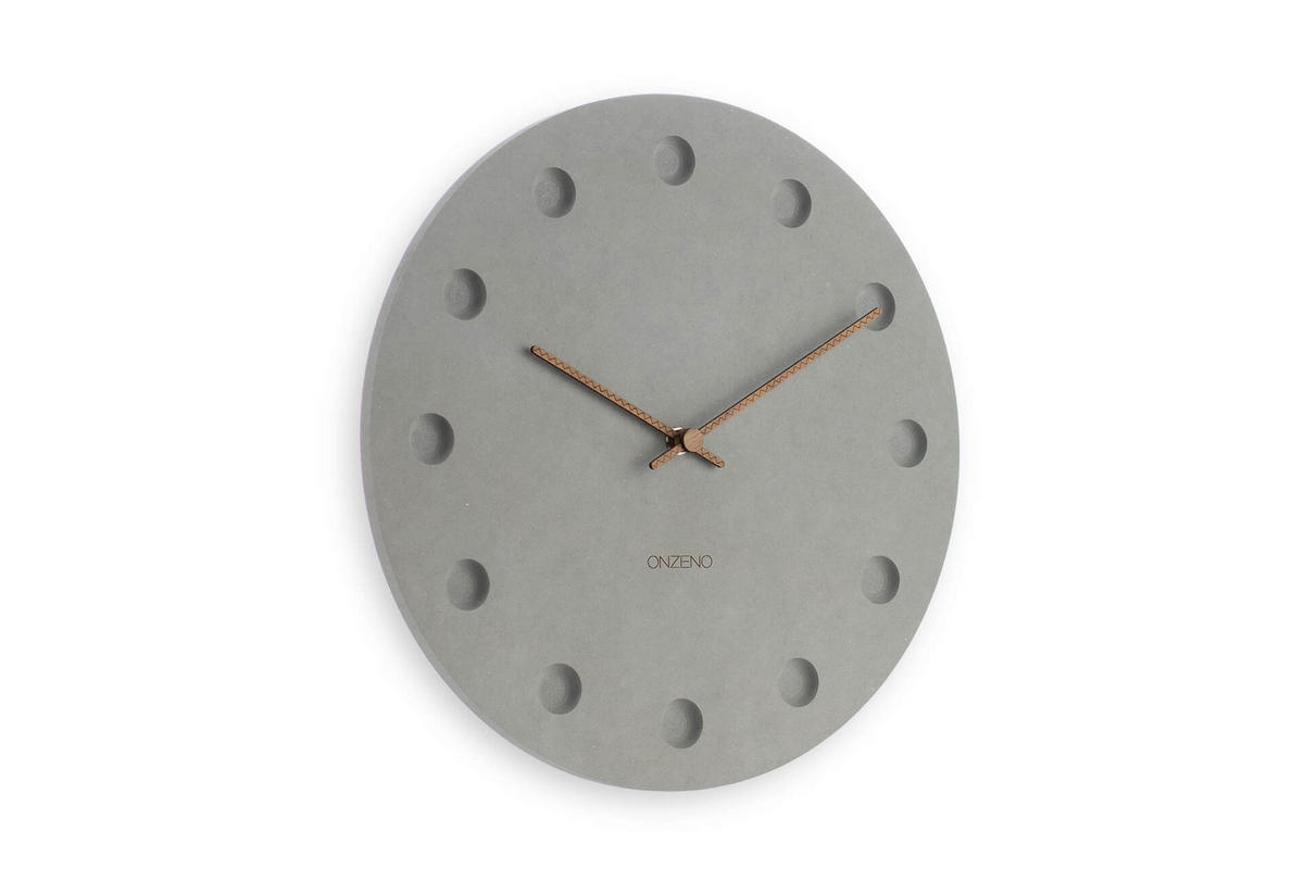 WANDUHR Design Grau 29/29 cm - Grau, Holzwerkstoff (0.6/29/1cm) - ONZENO