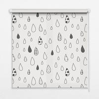 VNÚTORNÁ roleta - okenná roleta - roleta - 80x140 cm - Kvapky - sivá, plast (80/140/0.5cm) - TULUP
