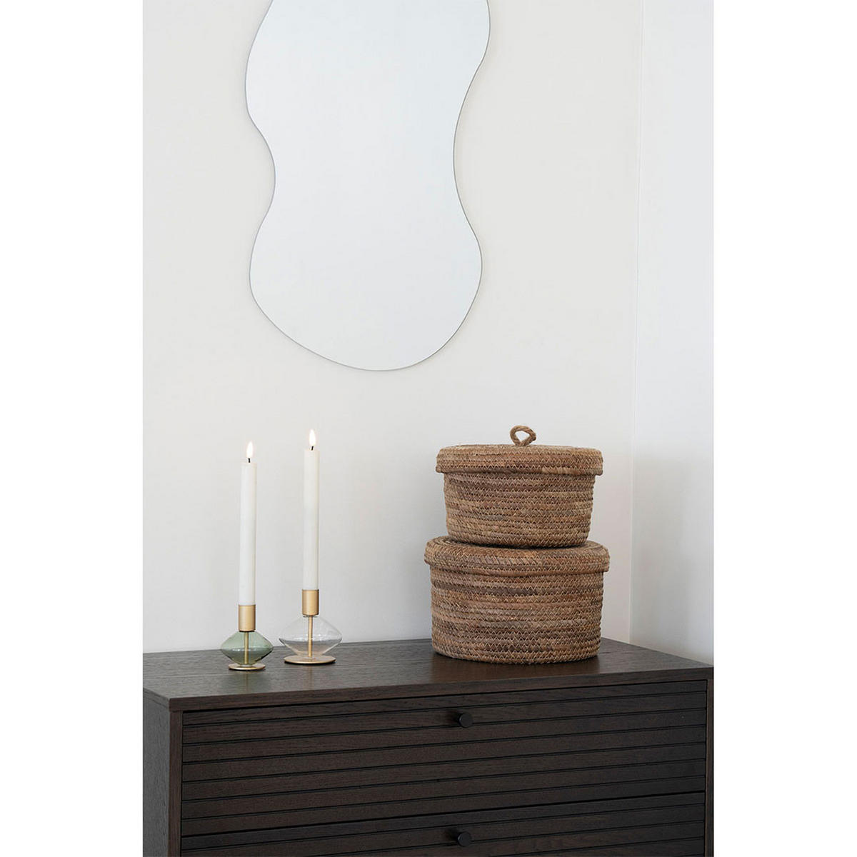 KOMMODE, Kyoto, Eiche, MDF, 80 x 40 x 85 cm - Eichefarben, Holzwerkstoff/Metall (80/85/40cm) - ebuy24