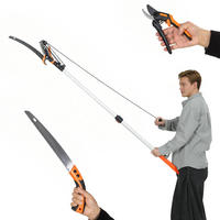 TELESKOPASTSCHNEIDER 2-in-1 DE-13862 mit Handbügelsäge und Astschere - Orange, Metall (16.5/3.5/200cm) - ComfortXL
