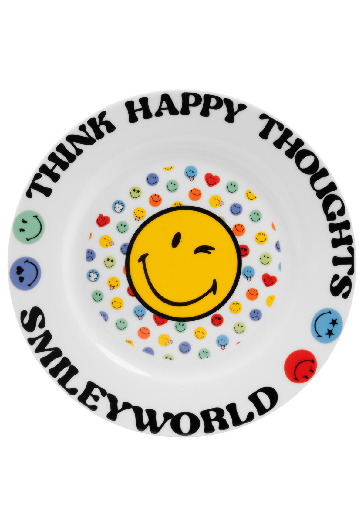 FRÜHSTÜCKSSET Smileyworld Mehrfarbig 3-teilig - Multicolor, Keramik (23.8/11.2/23.3cm) - United Labels