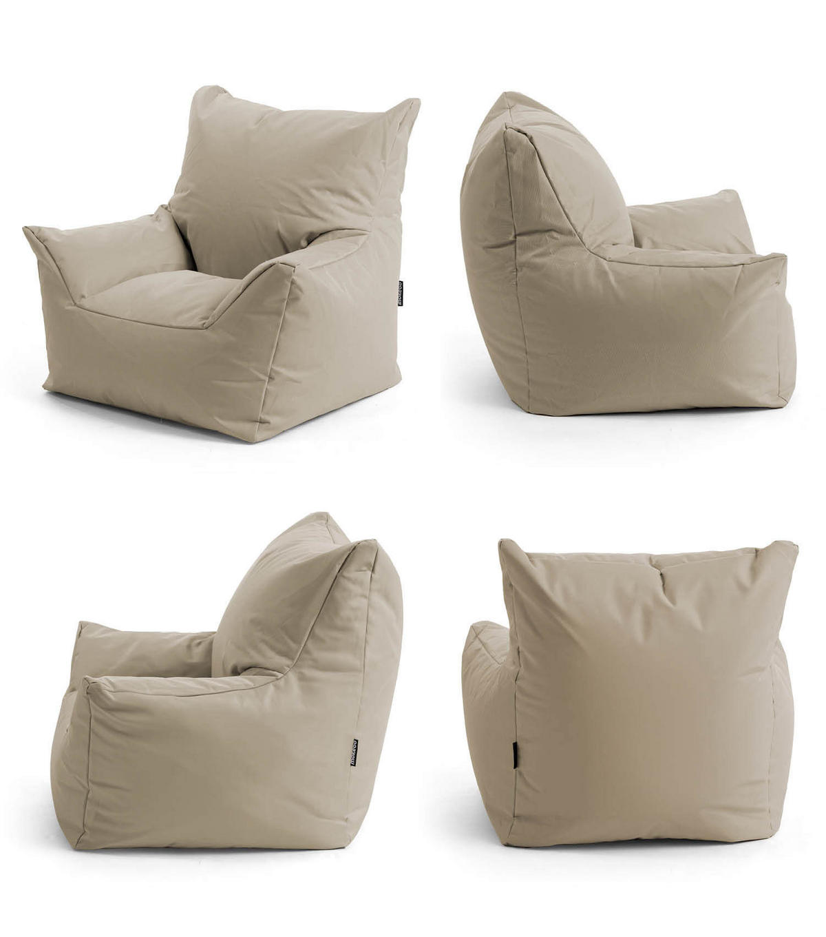 OOUTDOOR-KINDER-SITZSACK Der Gartenzwerg - Beige, Textil (52/57/53cm) - Mokebo