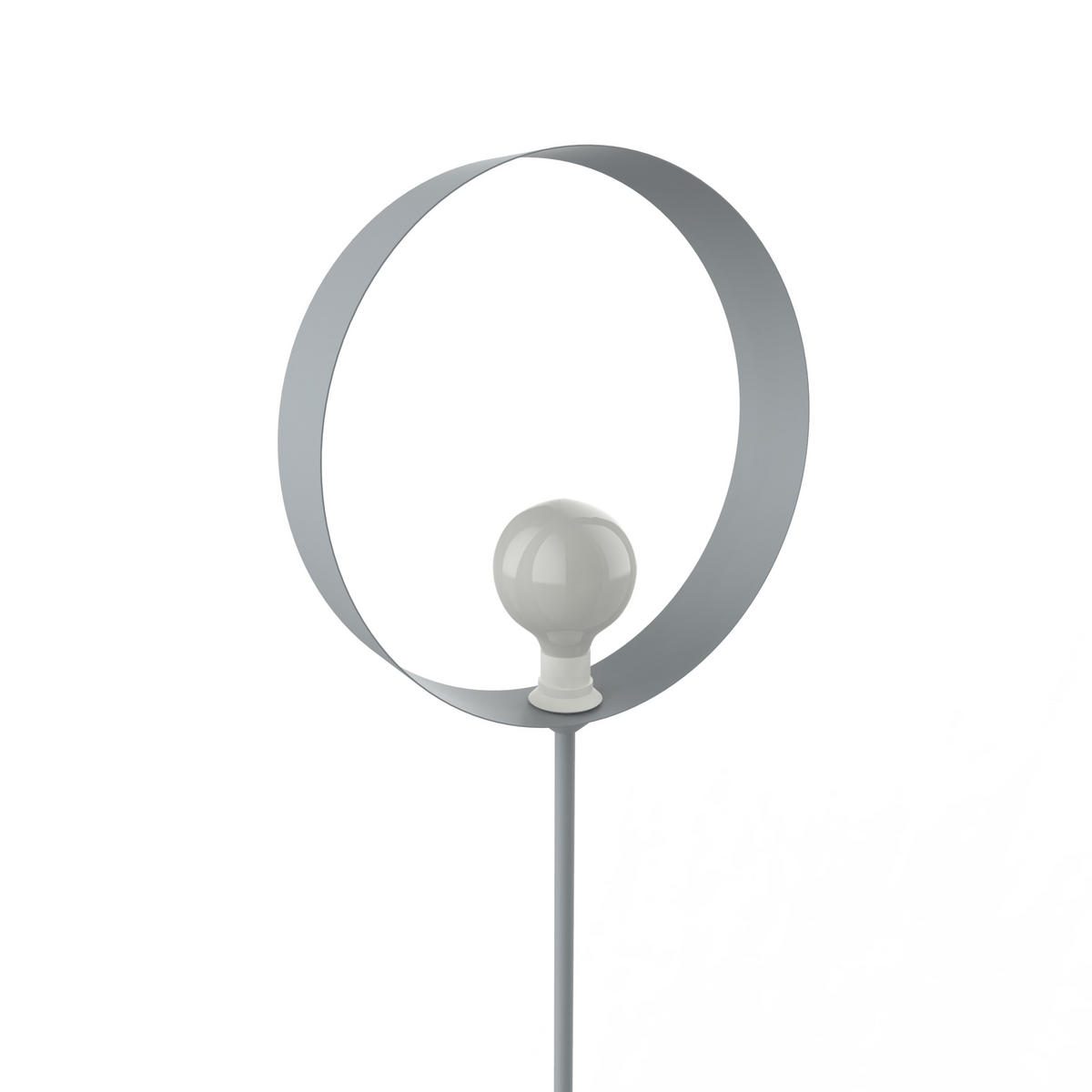 STEHLEUCHTE - Grau, Metall (40/40/165cm) - Lumicom