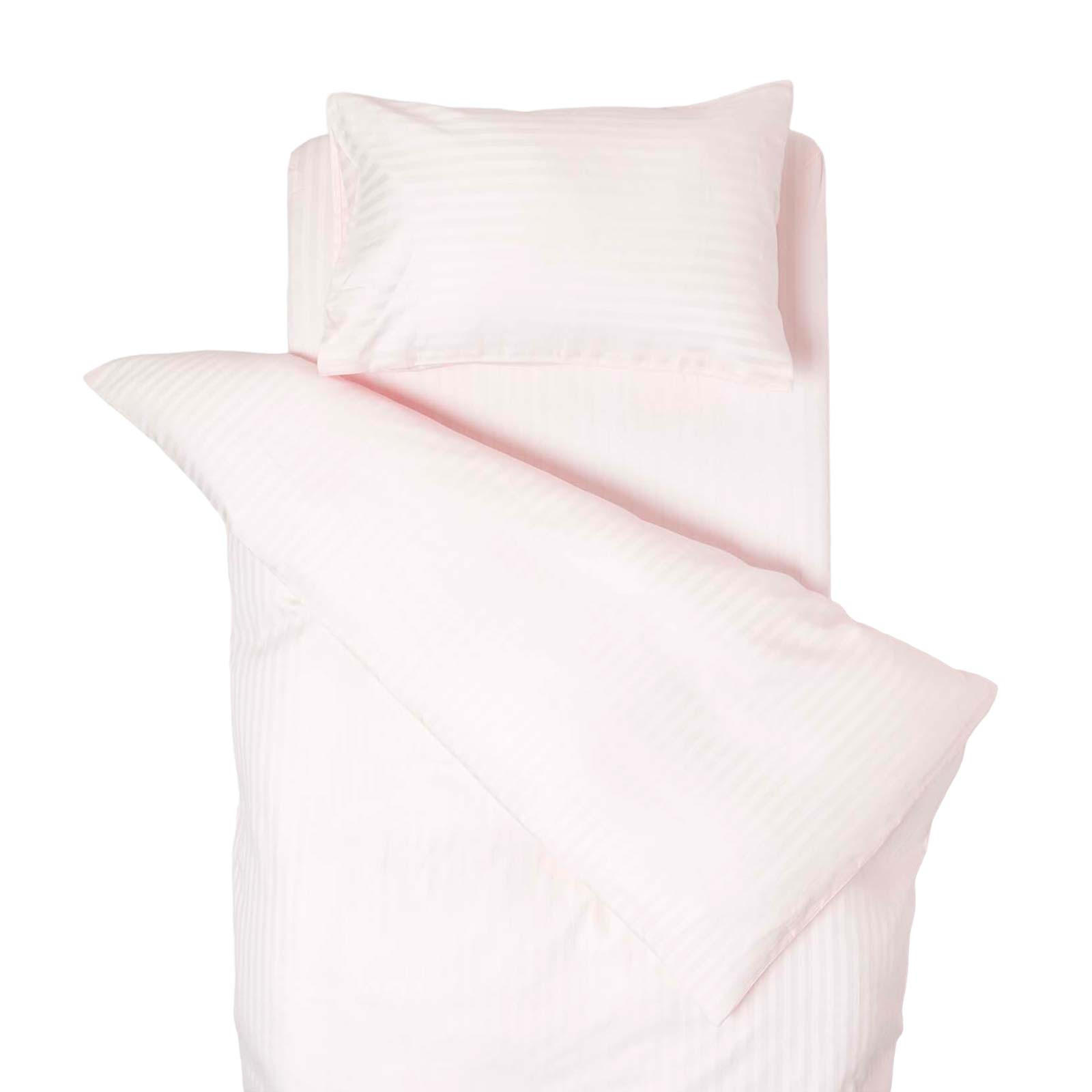 KINDERBETTWÄSCHE DAMAST - Rosa, Textil (120/150cm) - Homescapes