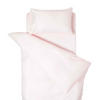 KINDERBETTWÄSCHE DAMAST - Rosa, Textil (120/150cm) - Homescapes