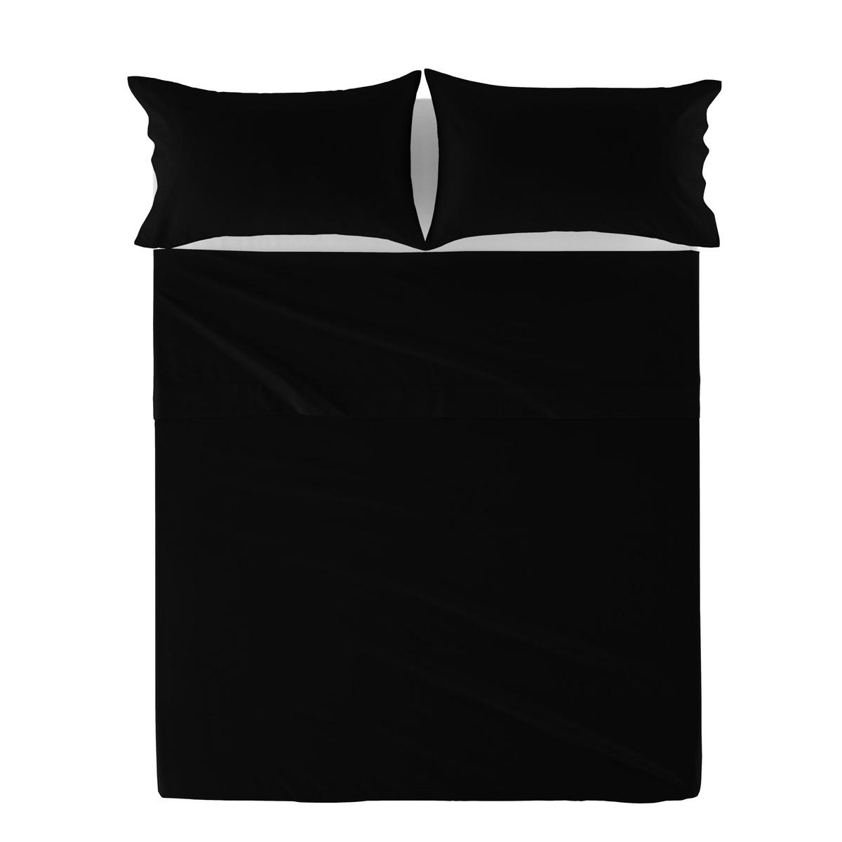 OBERBETTLAKEN basic 180x270 cm schwarz - Schwarz, Textil (180/270cm) - Happy Friday