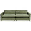 3-SITZER-SOFA grün Vinstra - Hellbraun/Grün, Textil (250/80/125cm) - Beliani