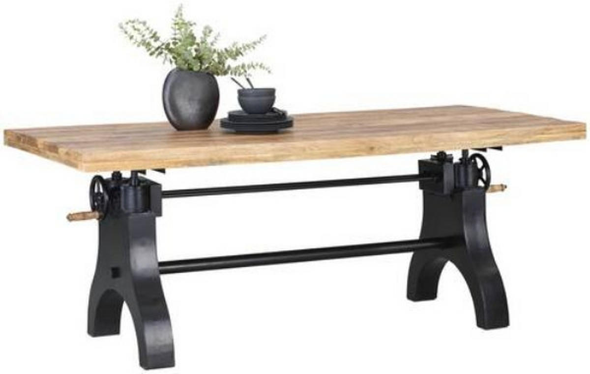 Table de salle à manger bois de manguier massif 200x90x77-93cm - Ambia Home