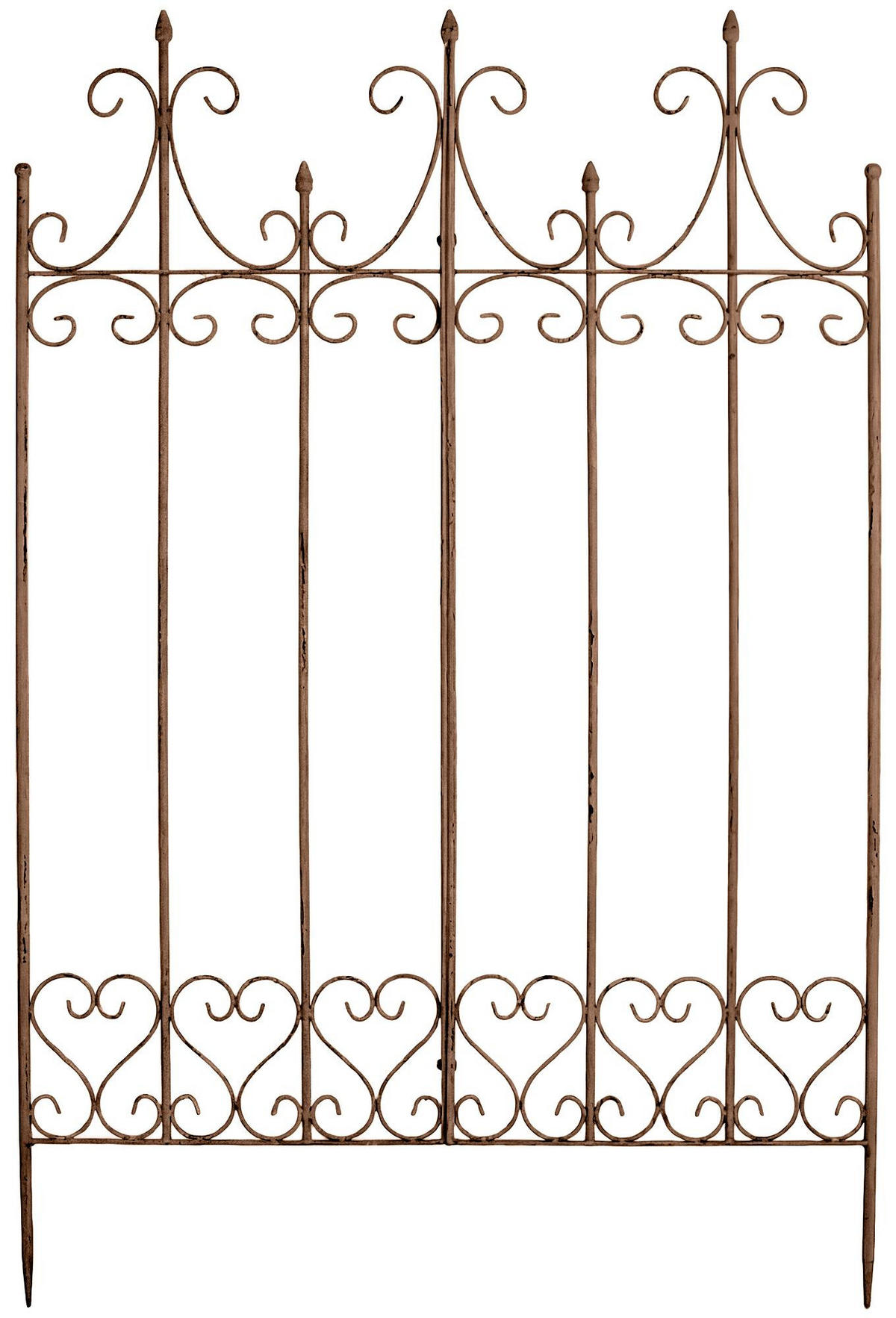 RANKGITTER Kalle 100x2x150cm Metall Antik-Braun Rankhilfe - Braun, Metall (100/150/2cm) - DELUKE