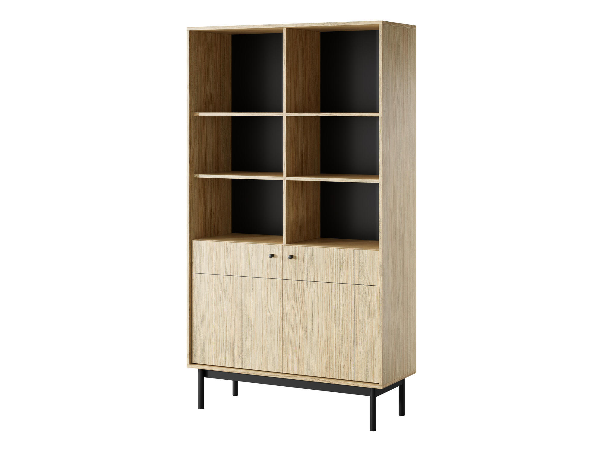 VITRINE JAPANDI Beige 104x39x185 cm - Beige, Holzwerkstoff (104/185/39cm) - FURNLUX