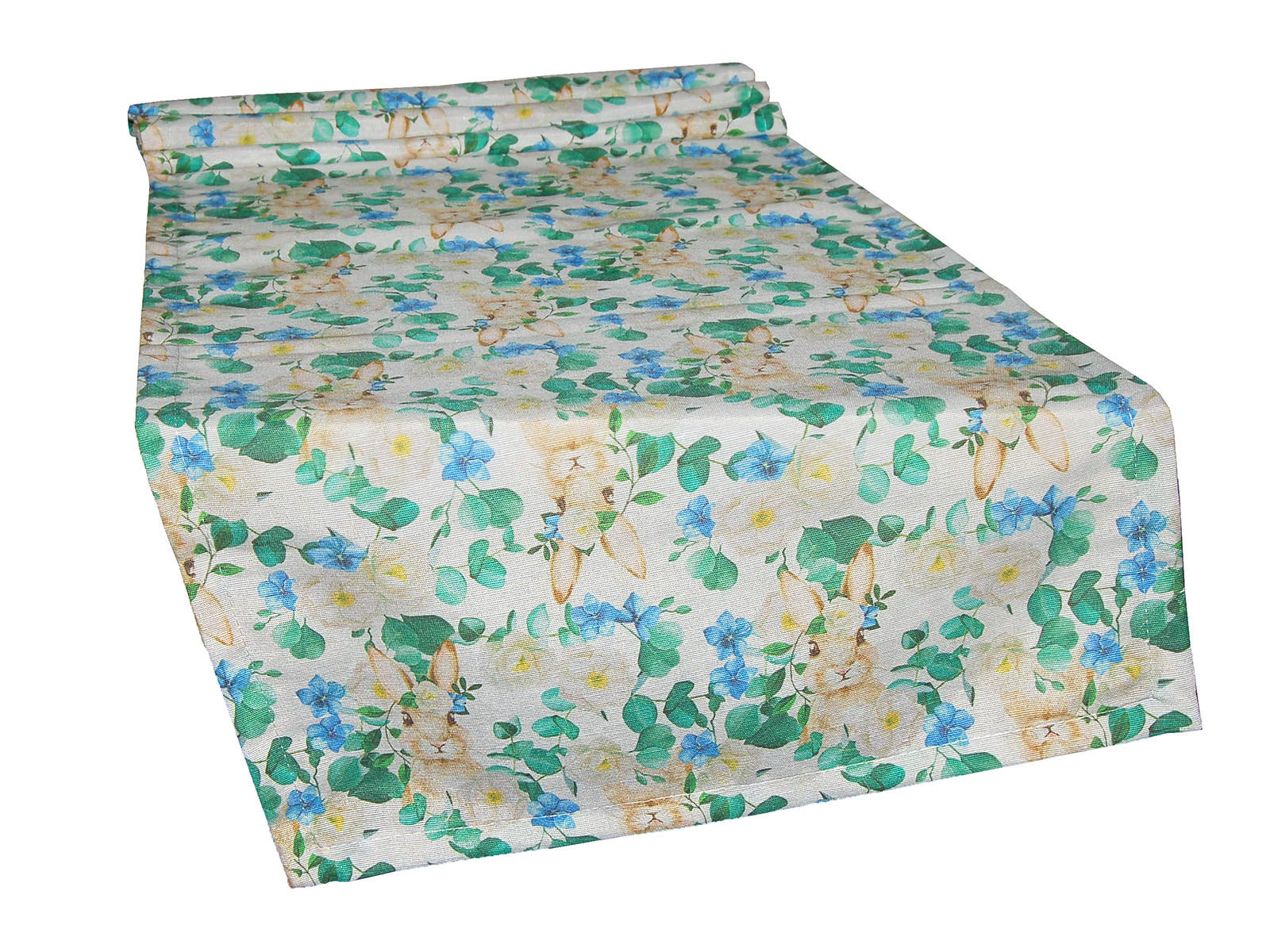 KISSENHÜLLE Hase Josefine romantisches Landhaus Design Kaninchen Alloverdruck 30/50 cm - Multicolor/Weiß, Textil (40/130cm) - beties Heimtextil