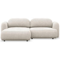 ROHOVÁ SEDAČKA Tvoya krémová žinylka - černá/krémová, textil/plast (267/175cm) - Selsey