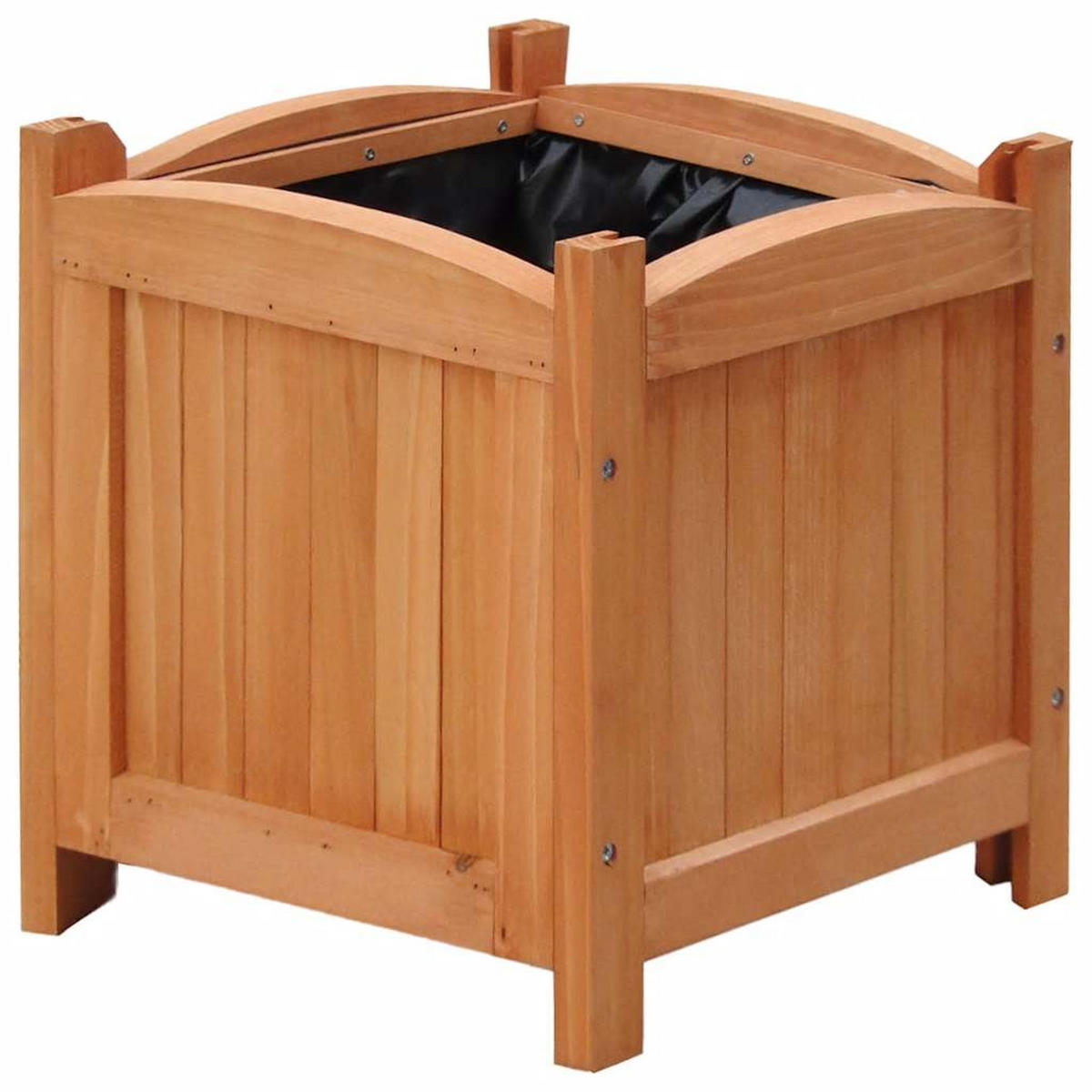 HOCHBEETE 4 Stk. 30 x 30 x 30 - Braun, Holz (30/30/30cm)
