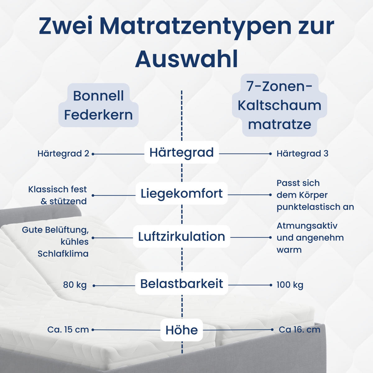 POSLTERBETT mit Kaltschaummatratze 180x200 cm in Anthrazit - Anthrazit, Holzwerkstoff/Textil (180/200cm) - Home Collective