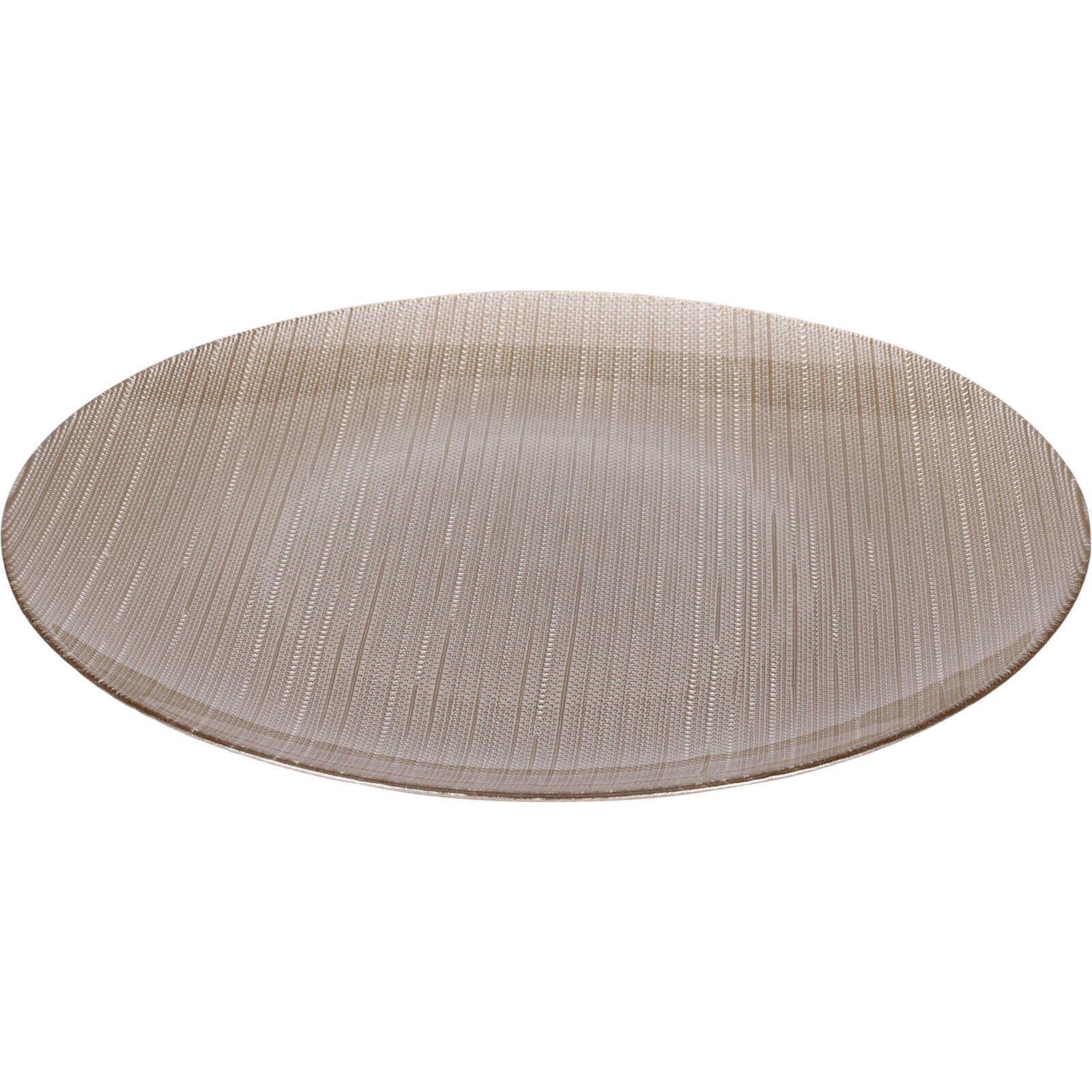 TELLER Karneol Ø 32 cm - Goldfarben, Glas (32cm) - Home Styling Collection