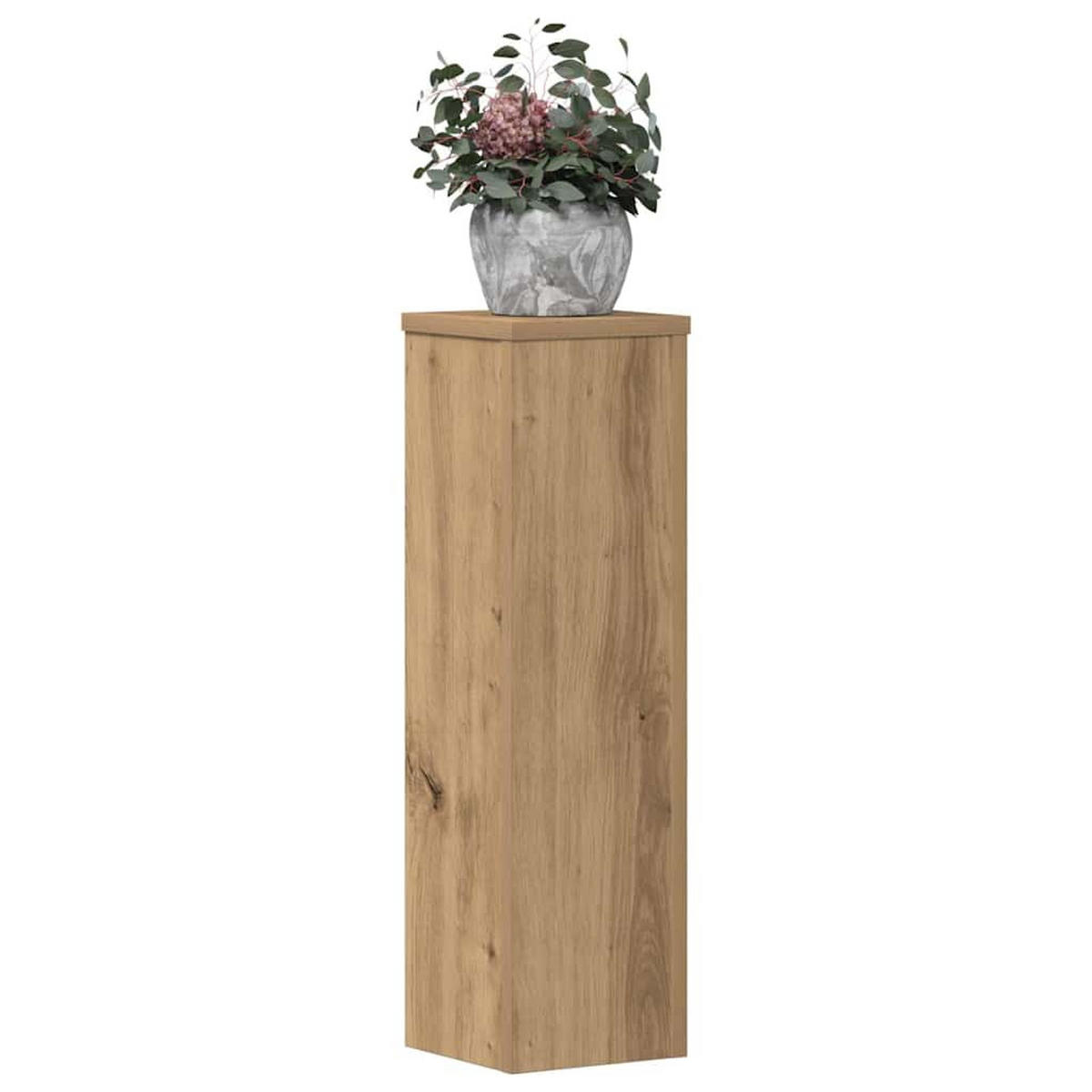 PFLANZENSTÄNDER 2er Set Artisan-Eiche 17/17/60 Cm Holzwerkstoff - Braun, Holzwerkstoff (17/60/17cm) - vidaXL