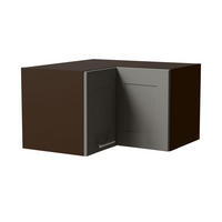 ECKHÄNGESCHRANK Oslo W12/60/36 Lava / Dust Grey Matt 60 / 60 / 36cm - Dunkelgrau/Grau, Holz/Holzwerkstoff (60/36/60cm) - Feldmann-Wohnen