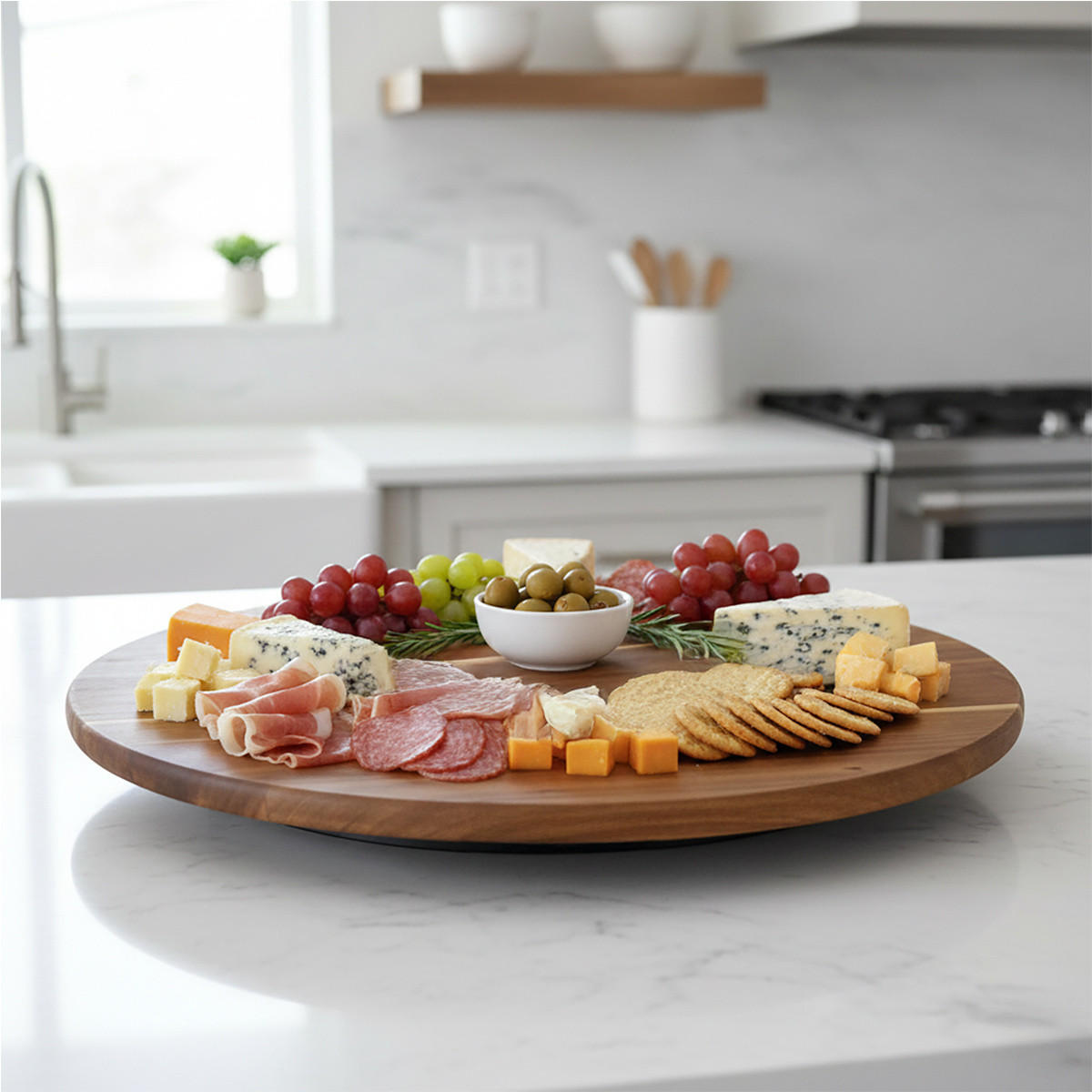 TABLETT Akazienholz Acacia Braun 50/50/3,2 cm - Braun, Holz (50/3.2/50cm) - Secret de Gourmet