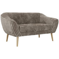 2-SITZER-SOFA PIRS - Hellbraun Cord - Holzbeine - Hellbraun/Buchefarben, Holzwerkstoff/Textil (140/75/74cm) - MKS