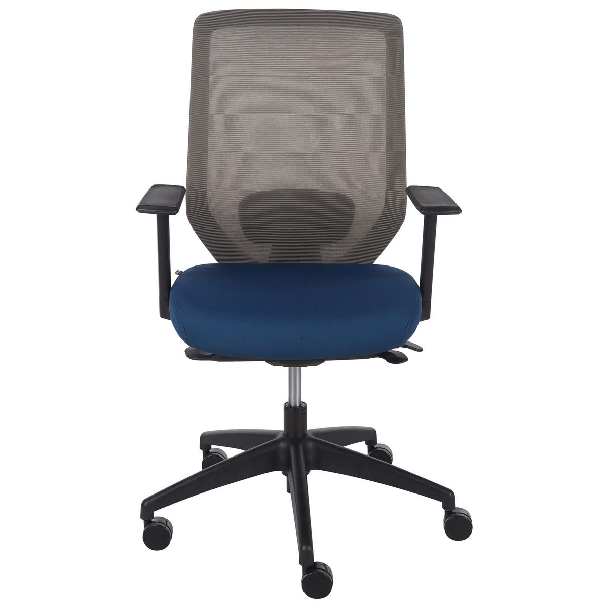BÜROSTUHL Blau Virtuoso - Blau/Schwarz, Textil (53/97/53cm) - Beliani