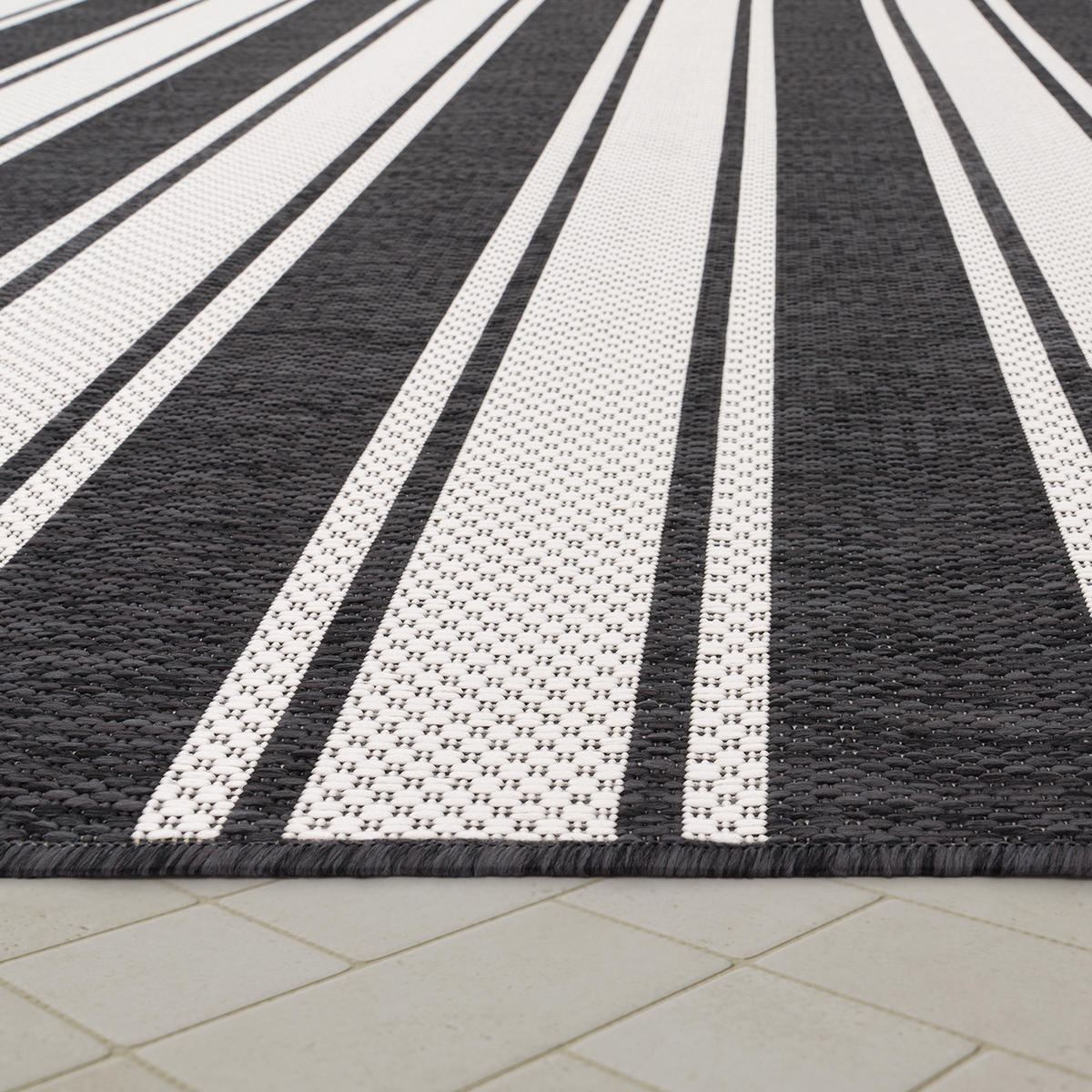 OUTDOORTEPPICH 120/160 cm Roma 273 - Anthrazit, Textil (120/160cm) - Paco Home