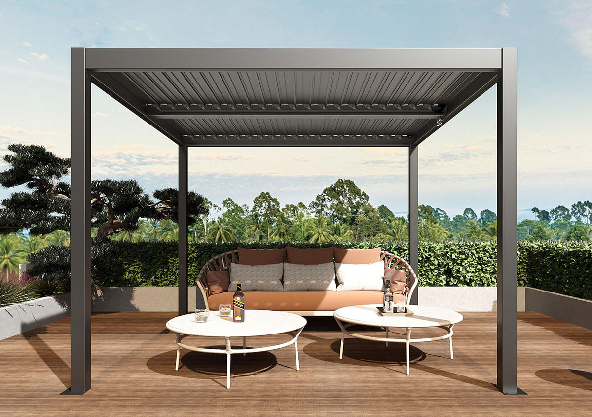 PERGOLA Anthrazit - Anthrazit, Metall (400/220/300cm) - MCW