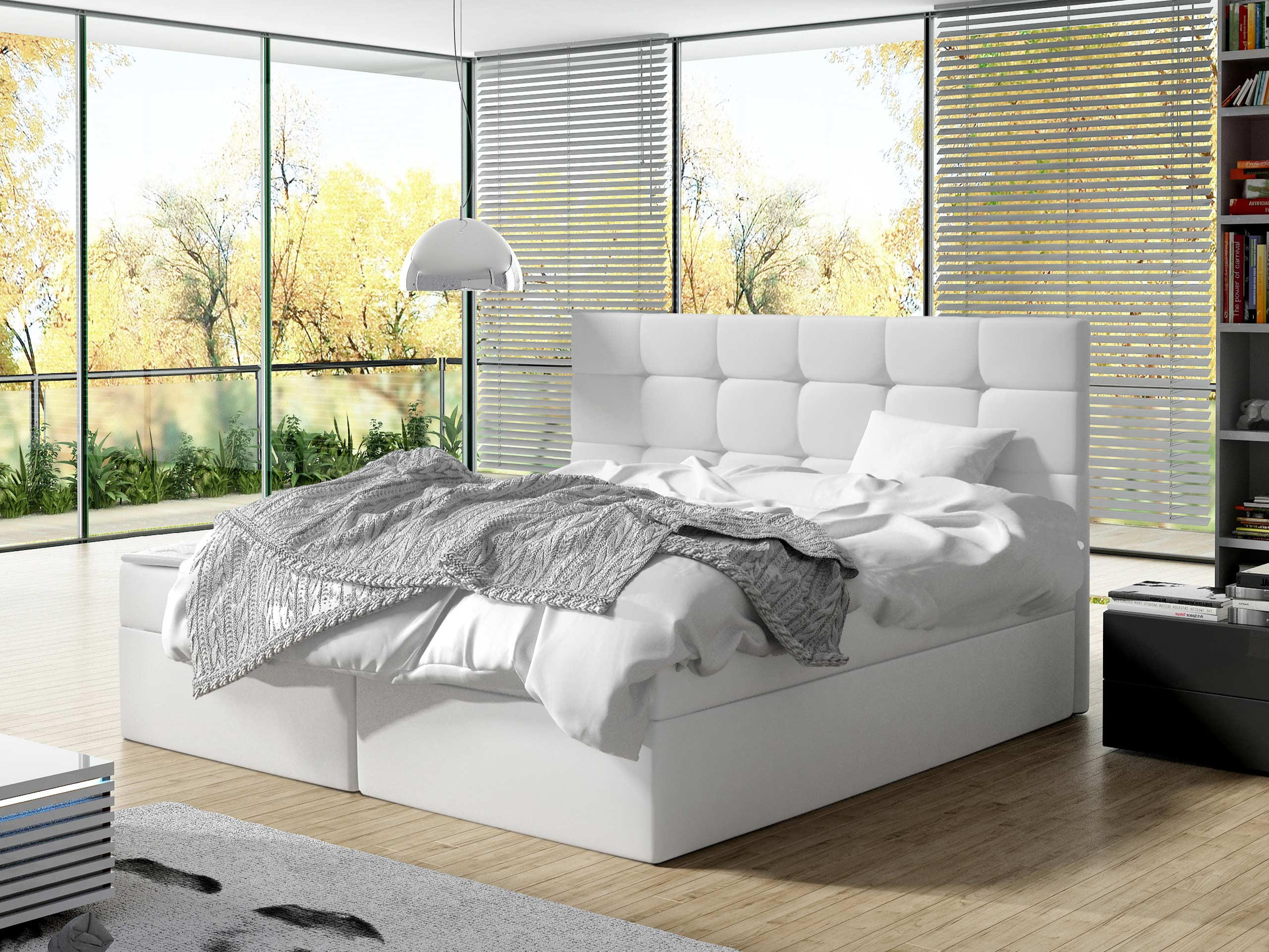 BOXBETT Luanda - Weiß, Holzwerkstoff (180/200cm) - MIRJAN24