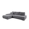 ECKSOFA mit Bettkasten Tragel L, Dunkelgrau - Grau, Textil (185/265cm) - Meblito