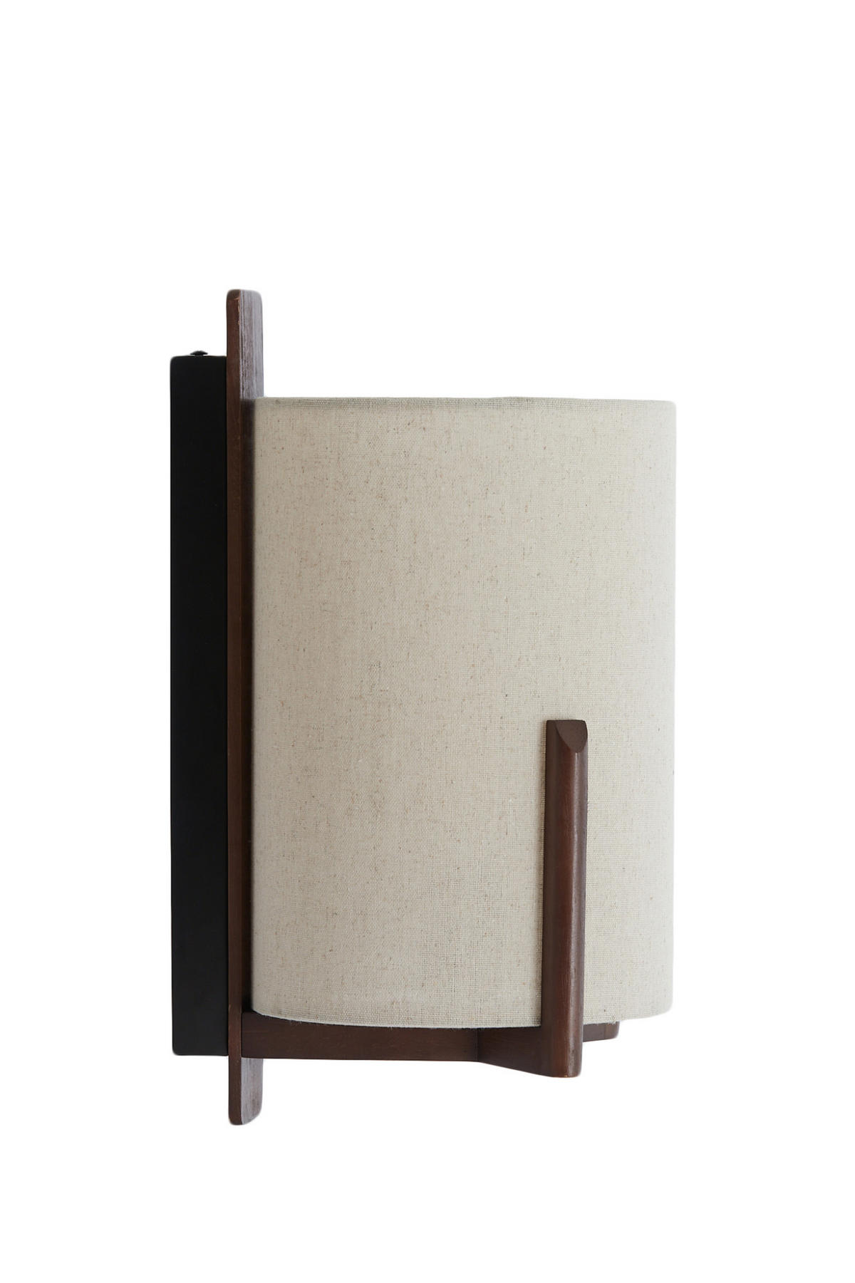WANDLEUCHTE Litto Braun Ø22/36 cm - Braun, Holz (18/36/22cm) - Light & Living