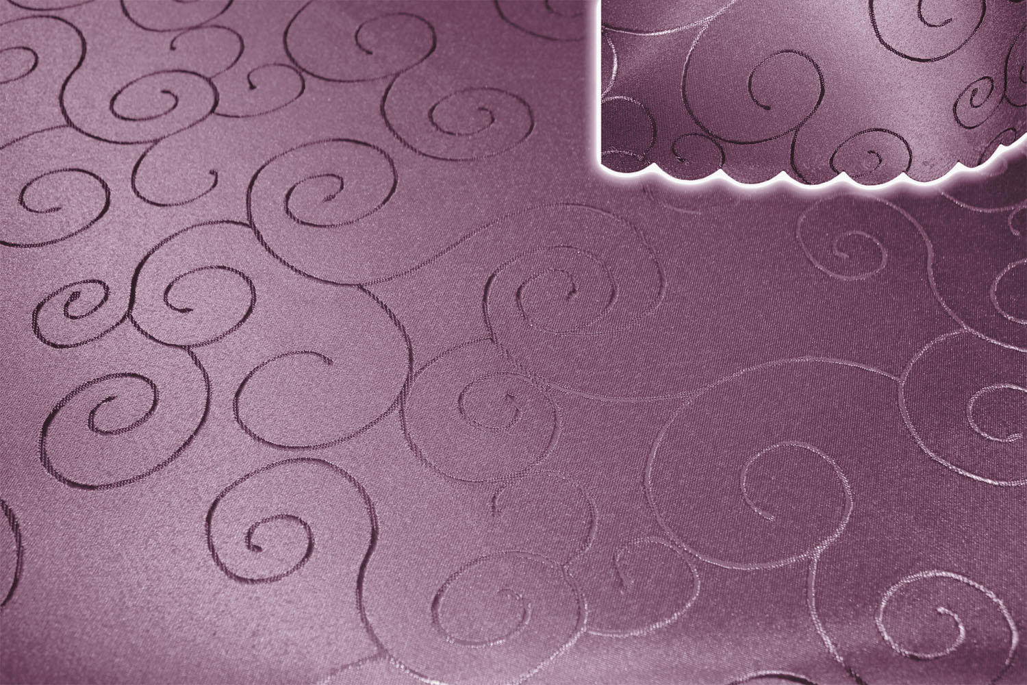 TISCHDECKE 110/160 cm Ornamente Lila - Lila, Textil (110/160cm) - TiborTex