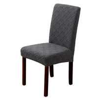 STUHLHUSSE Stretch Stuhlbezug 1 Stück - Dunkelgrau, Textil (18/25cm) - Kaket