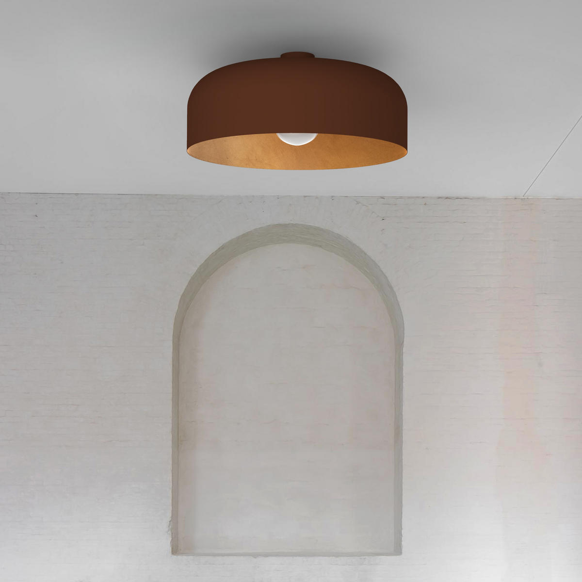 DECKENLEUCHTE Tuzzi - Goldfarben, Metall (50/50/14cm) - Lumicom