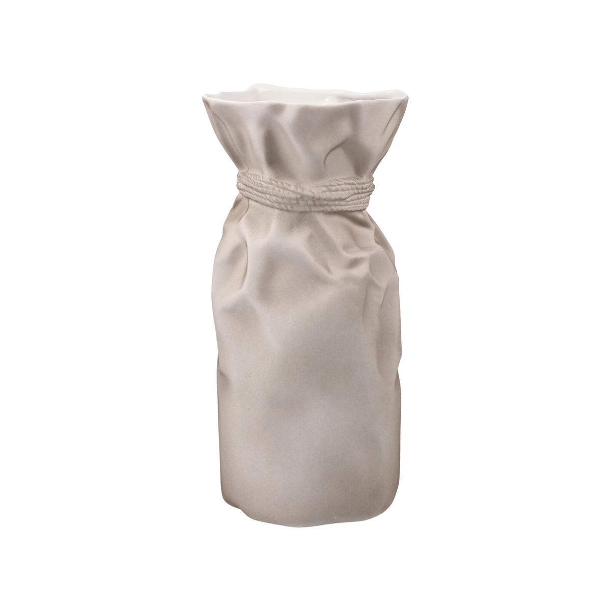 VASE Papyrus, Biskuit-Porzellan, Grau, 20 cm - Grau, Keramik (20cm) - Goebel